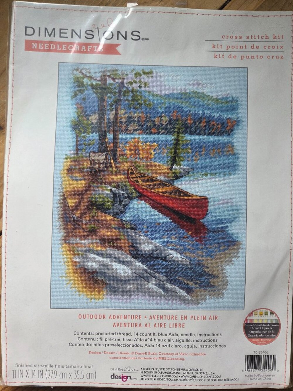 Dimensions Outdoor Adventure Cross Stitch Kit 70-35406 Bush